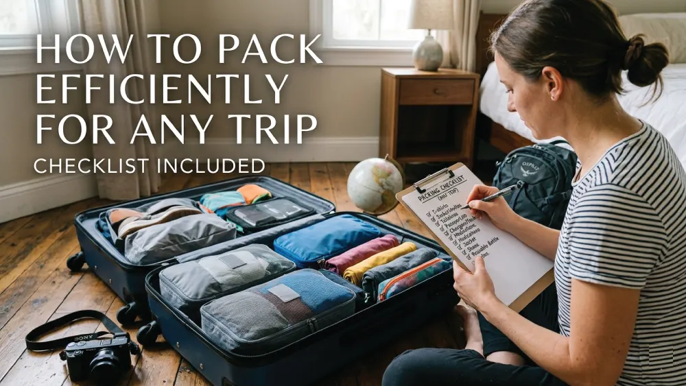 You are currently viewing How to Pack Efficiently for Any Trip (Checklist Included)